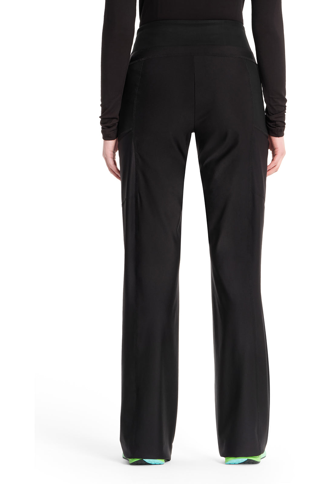 Women's Knit Mid Rise Pull-on Trouser Pant - Black