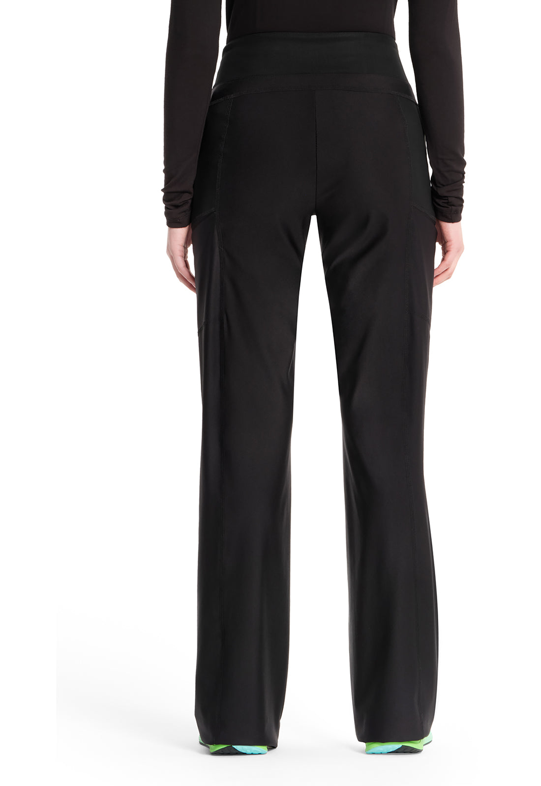 Women's Knit Mid Rise Pull-on Trouser Pant - Black