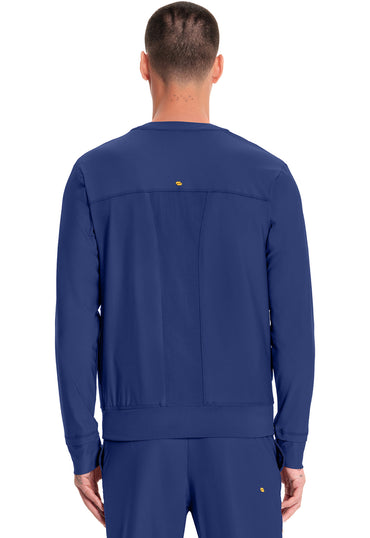 Men's Men's Knit Zip Front Jacket - Navy