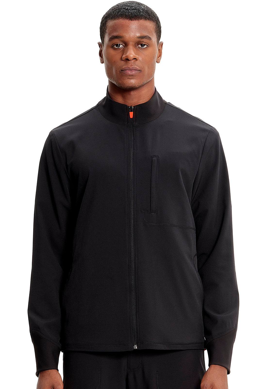 Men's Men's Zip Front Jacket - Black