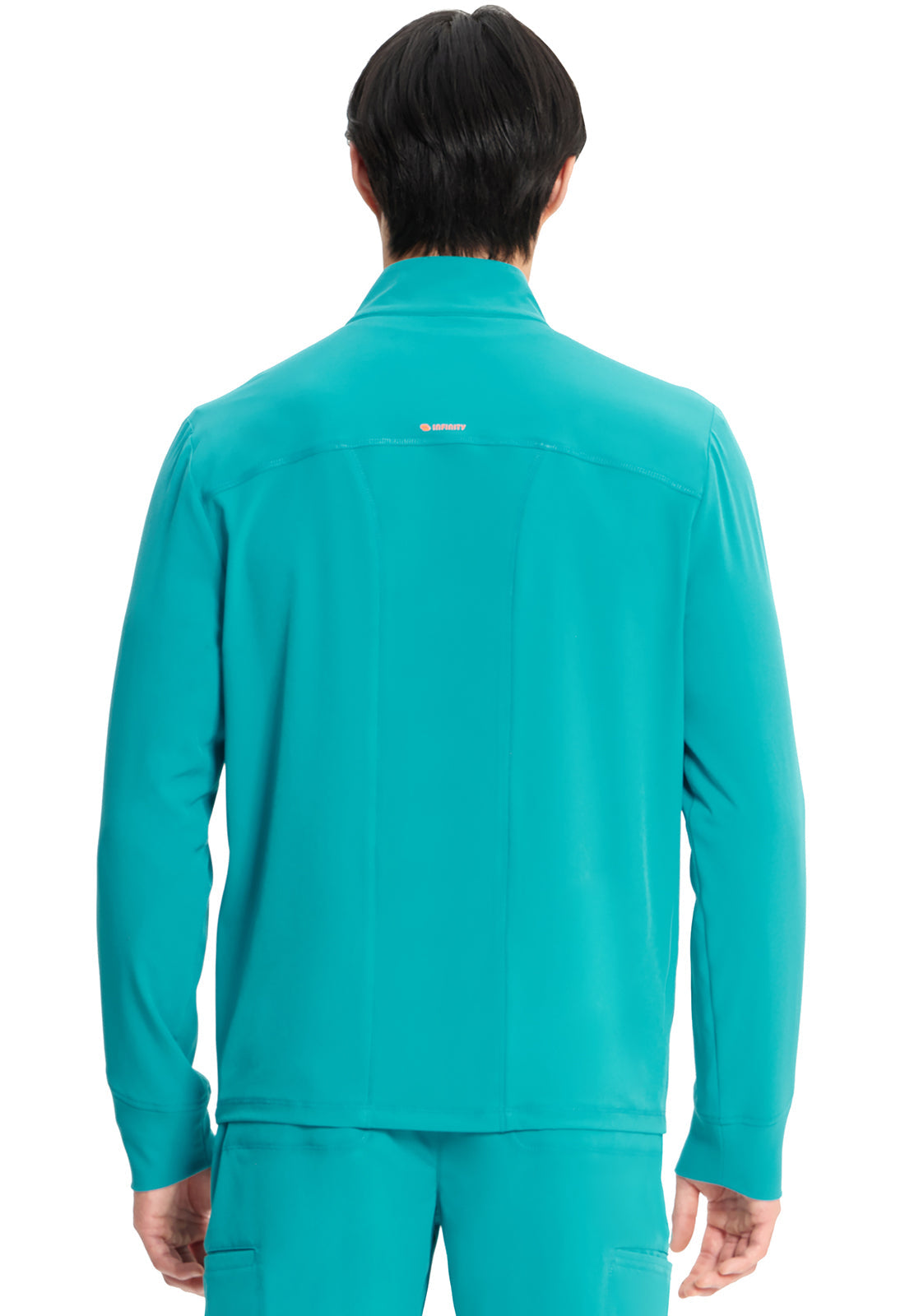 Men's Men's Zip Front Jacket - Teal Blue