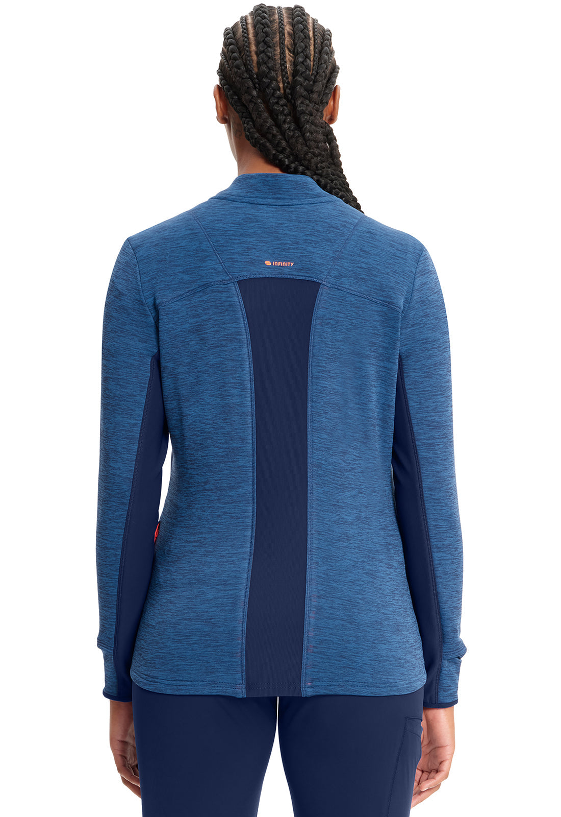 Women's Athletic Zip Front Jacket - Navy