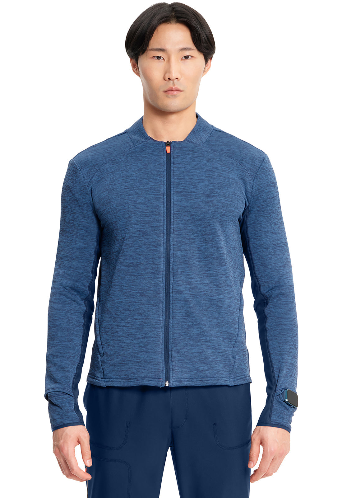 Men's Men's Athletic Zip Front Jacket - Navy