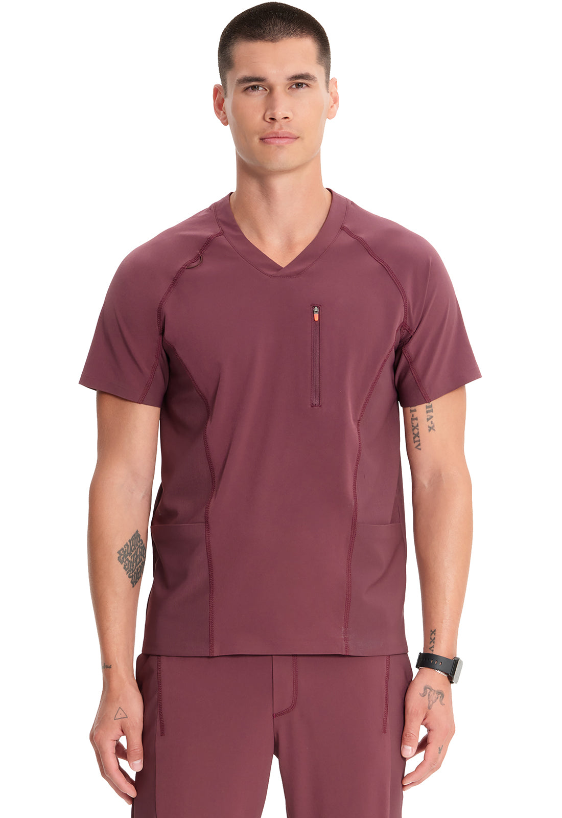 Men's Men's V-Neck Top - Plum Velvet