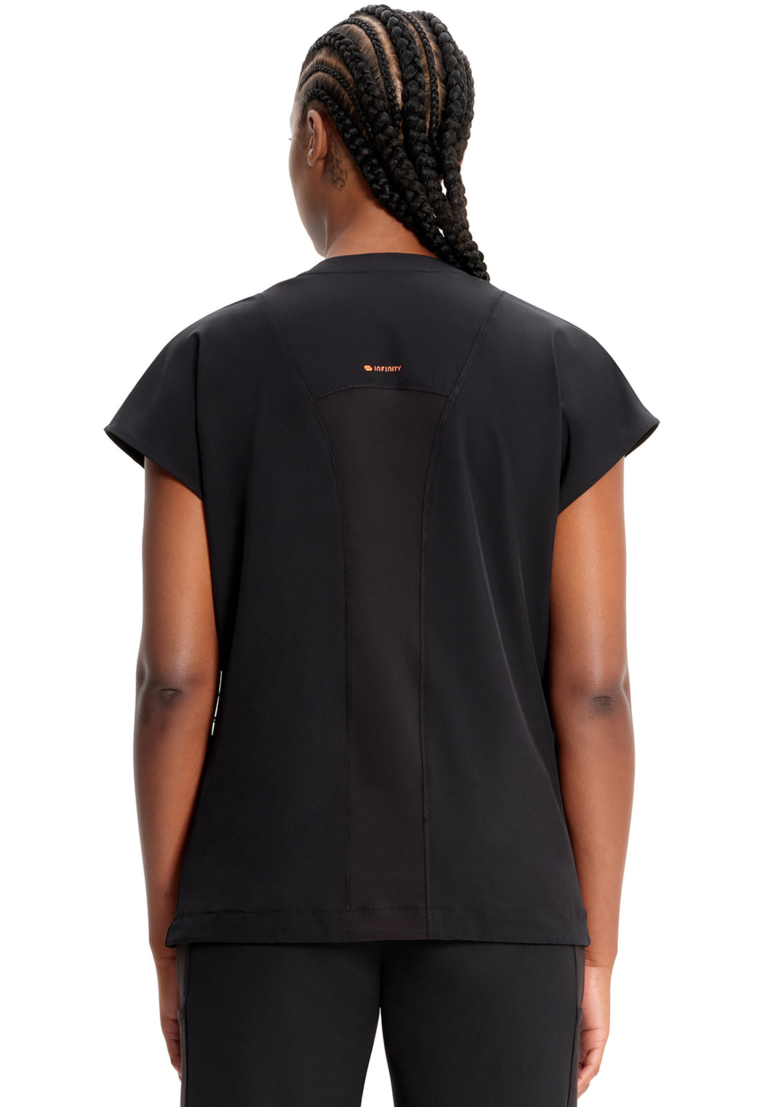 Women's V-Neck Top  - Black