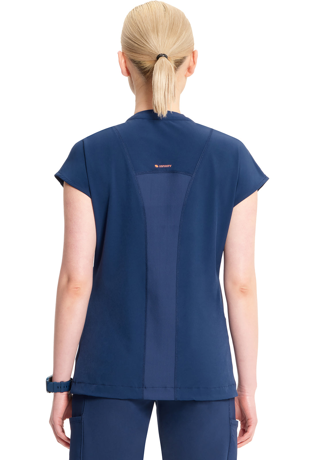 Women's V-Neck Top  - Navy