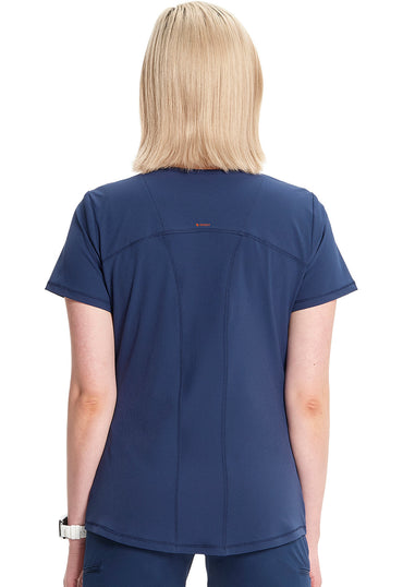Women's V-Neck Top - Navy