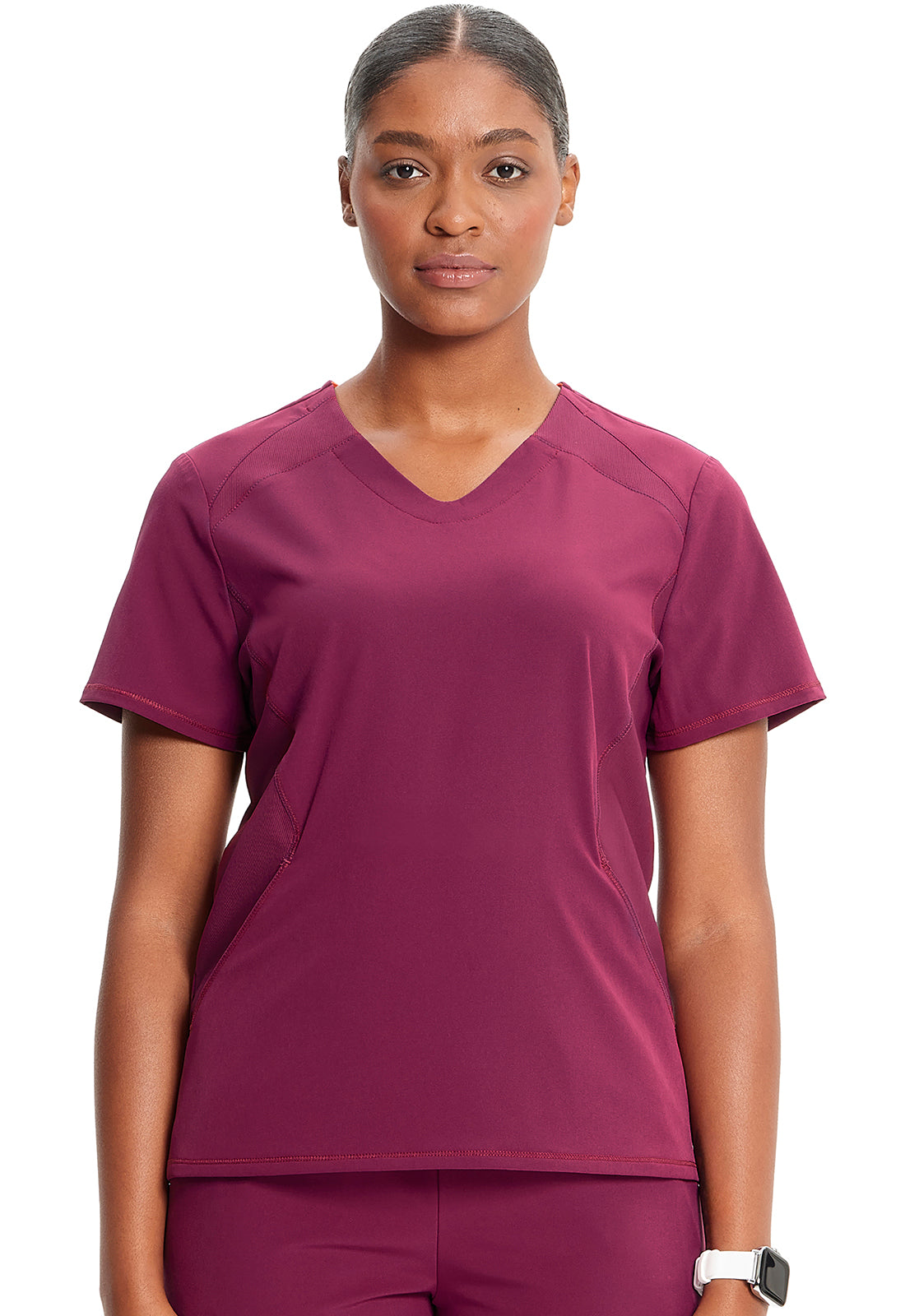 Women's V-Neck Top - Wine