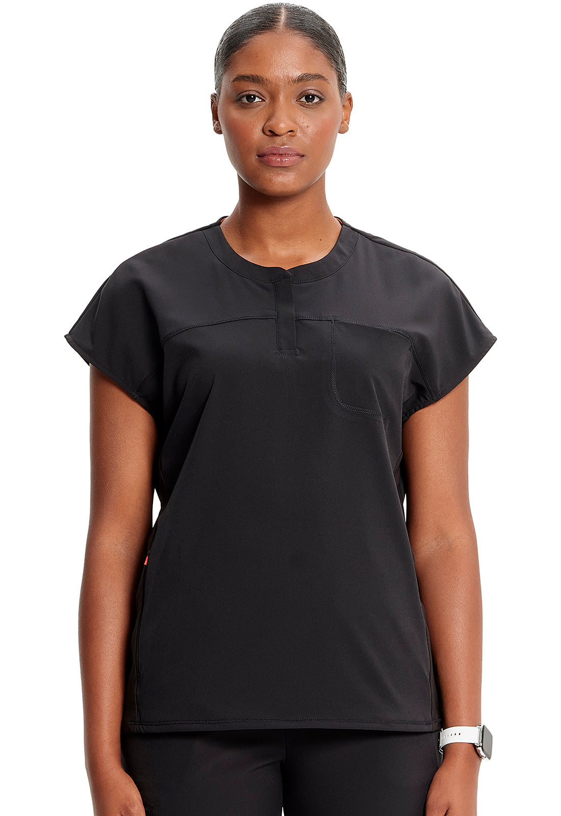Women's Henley Top - Black