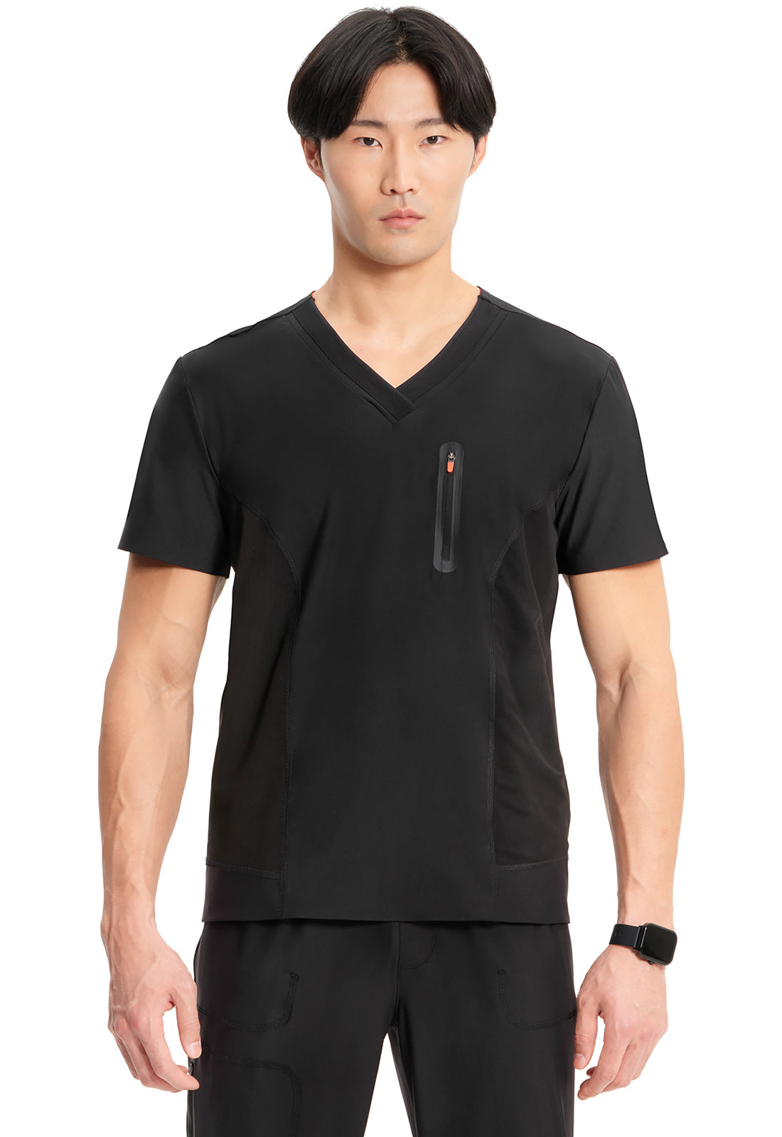 Men's Men's Knit V-Neck Top - Black