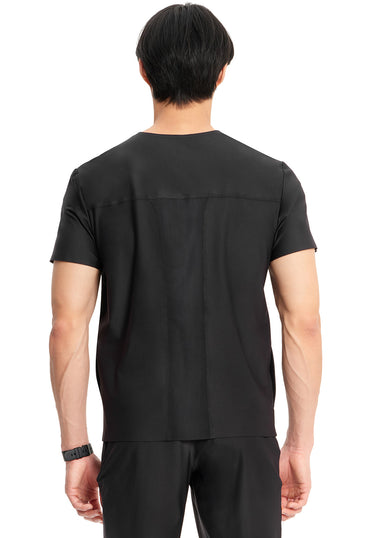 Men's Men's Knit V-Neck Top - Black