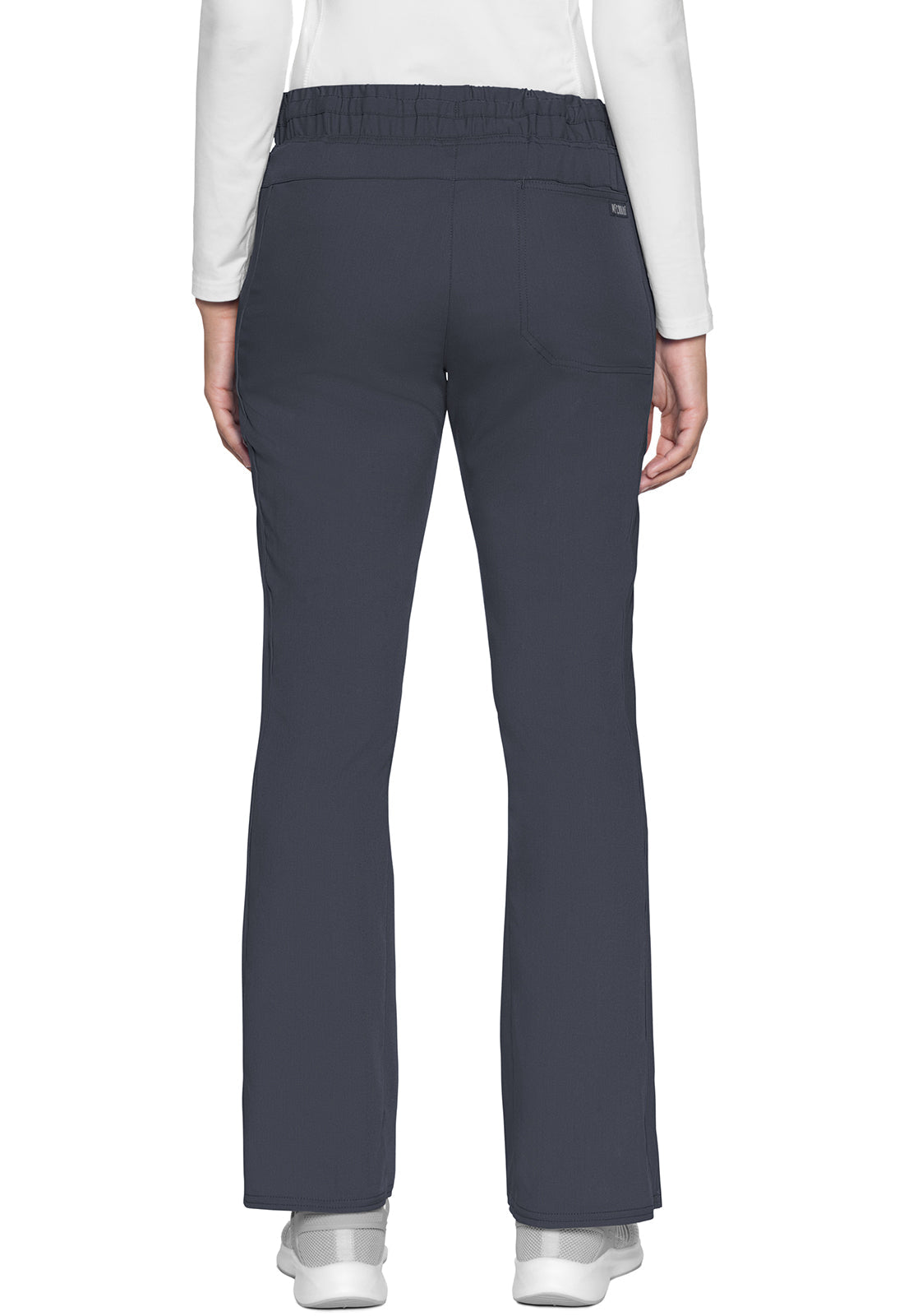 Women's Natural Rise Drawstring Flare Leg Pant - Pewter