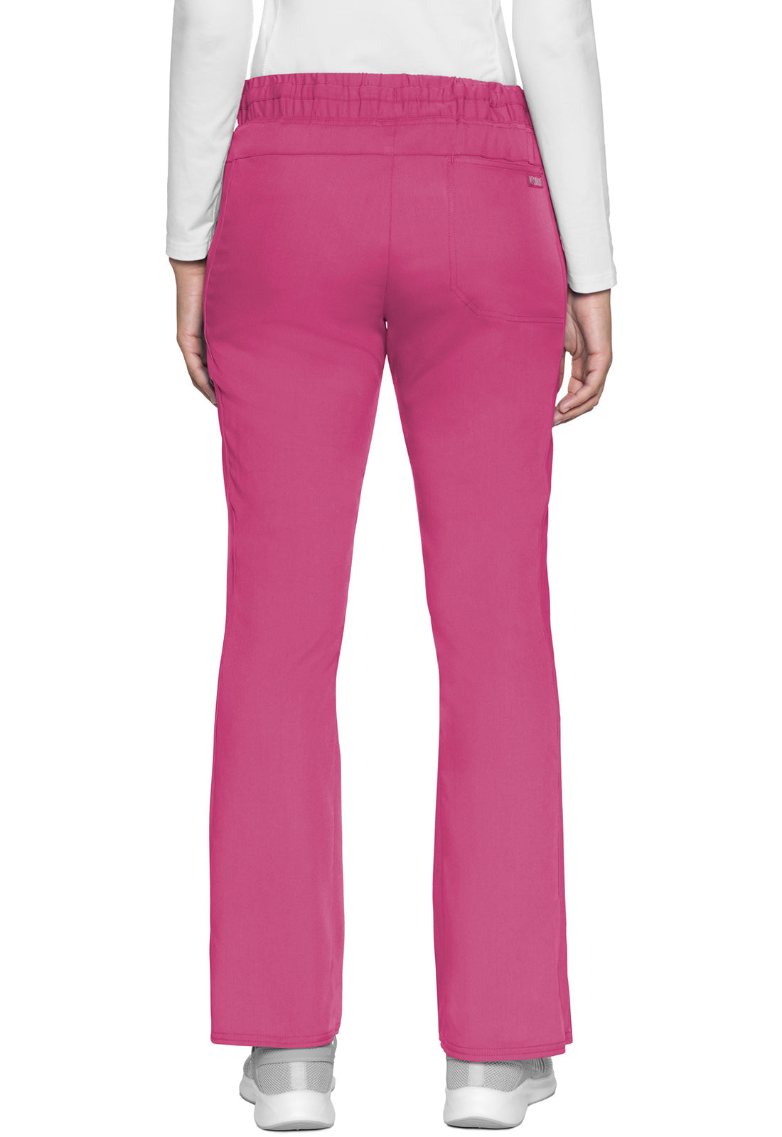 Women's Natural Rise Drawstring Flare Leg Pant - Raspberry Tart