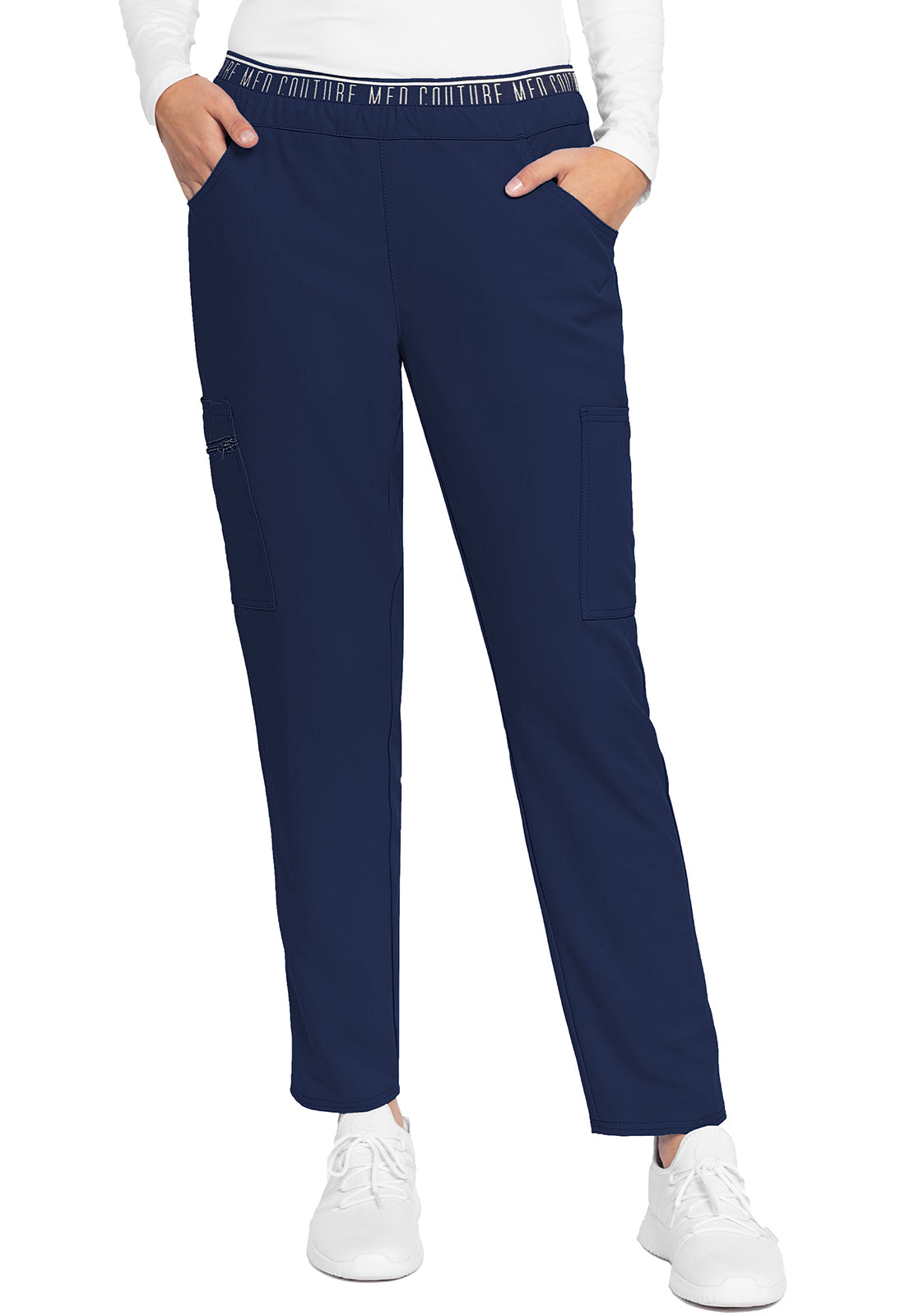 Women's Mid Rise Pull-on Tapered Leg Ankle Pant - Navy