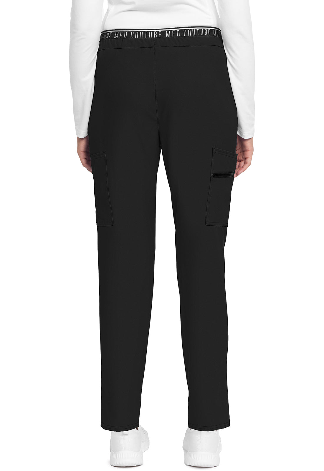 Women's Mid Rise Pull-on Tapered Leg Ankle Pant - Black
