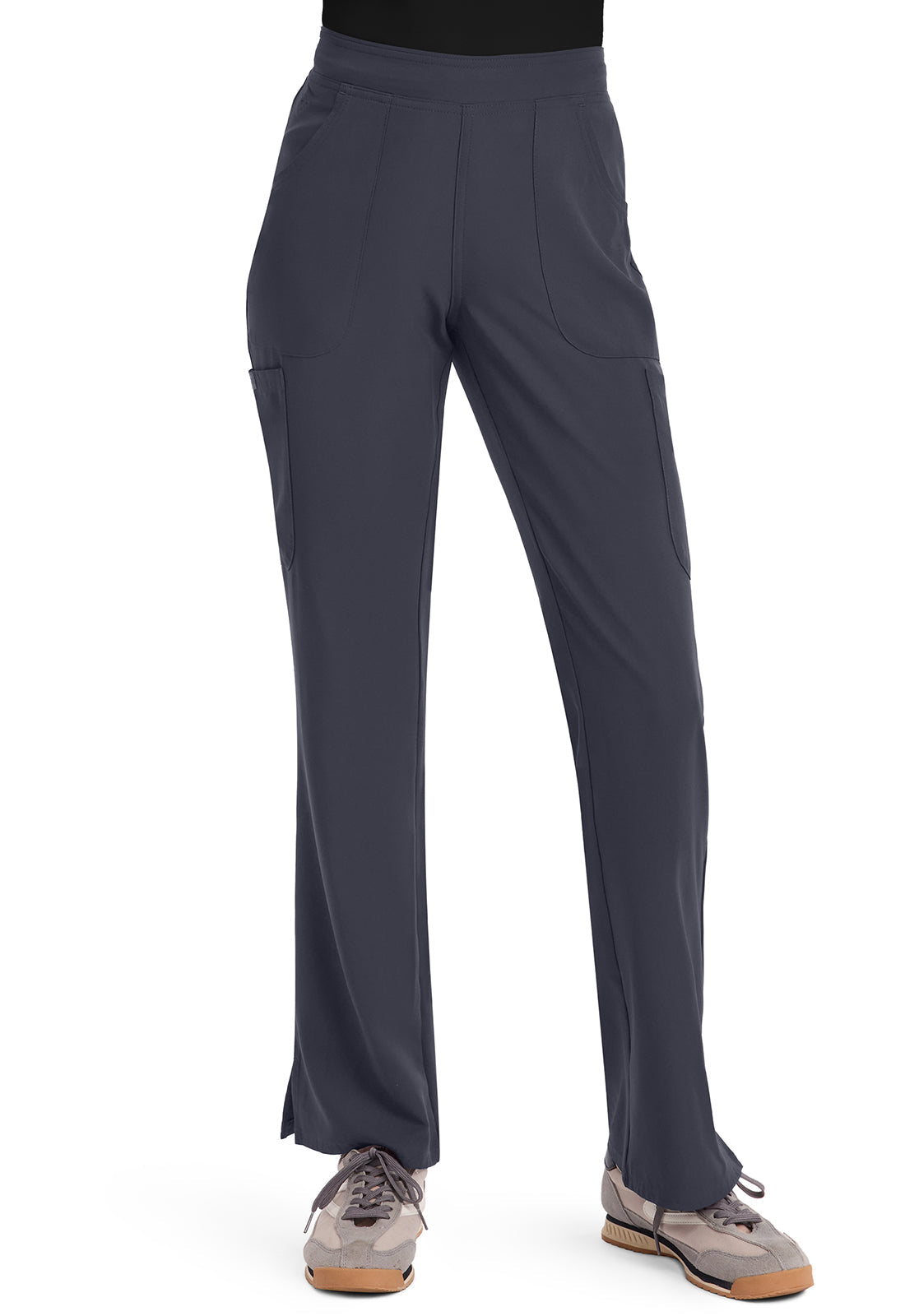 Women's Women's Mid Rise Flare Leg Pant - Pewter