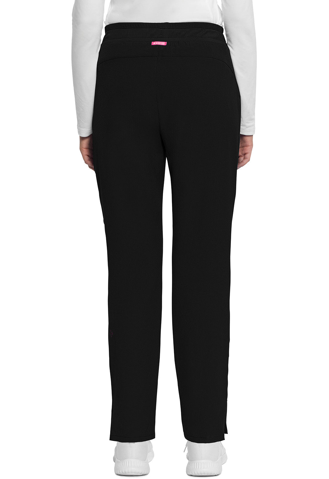 Women's Mid Rise Drawstring Tapered Leg Pant - Black