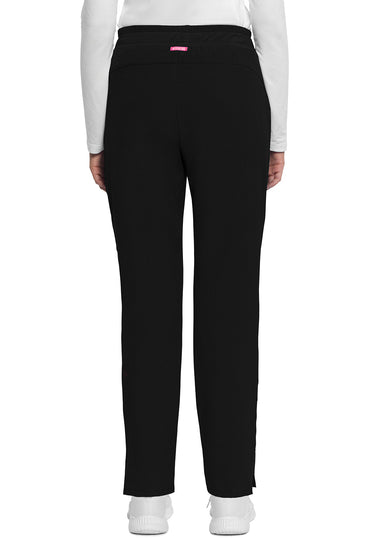 Women's Mid Rise Drawstring Tapered Leg Pant - Black