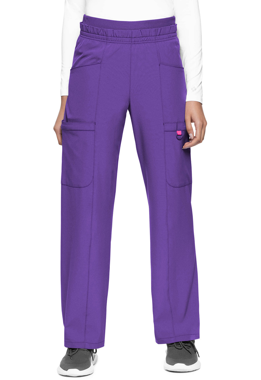Women's High Rise Pull-on Wide Leg Cargo Pant - Purple Surge