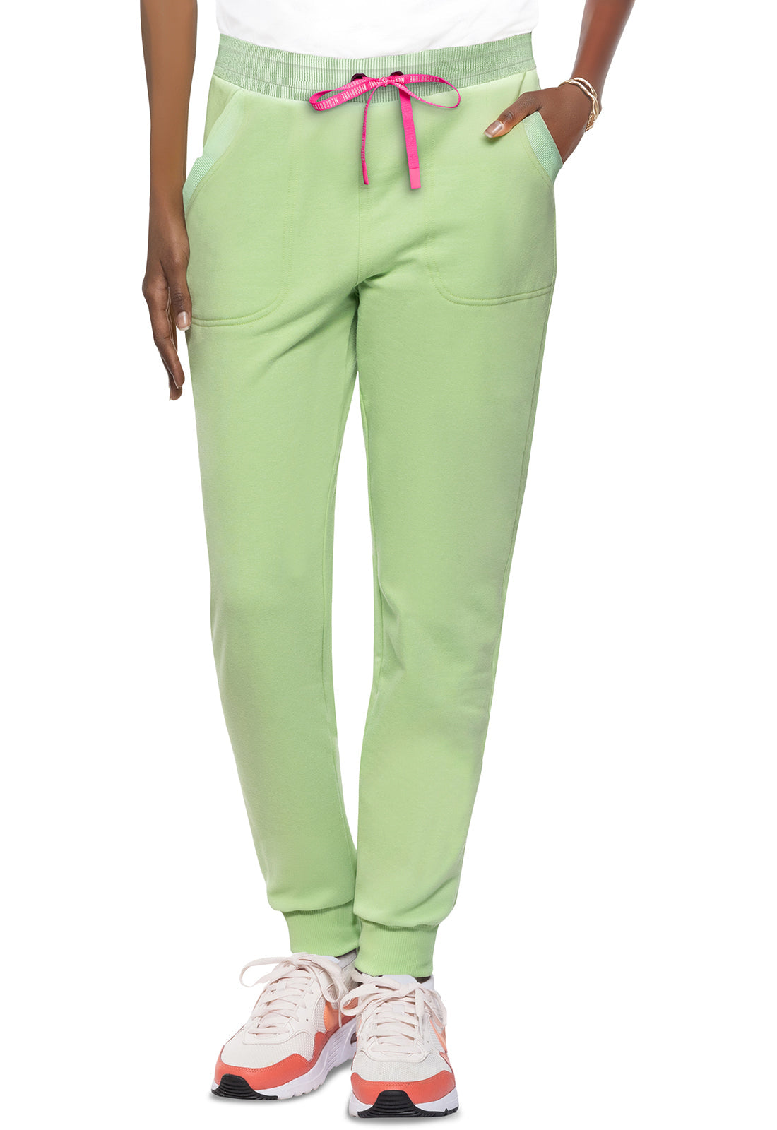 Women's Fleece Natural Rise Jogger - Cyber Lime