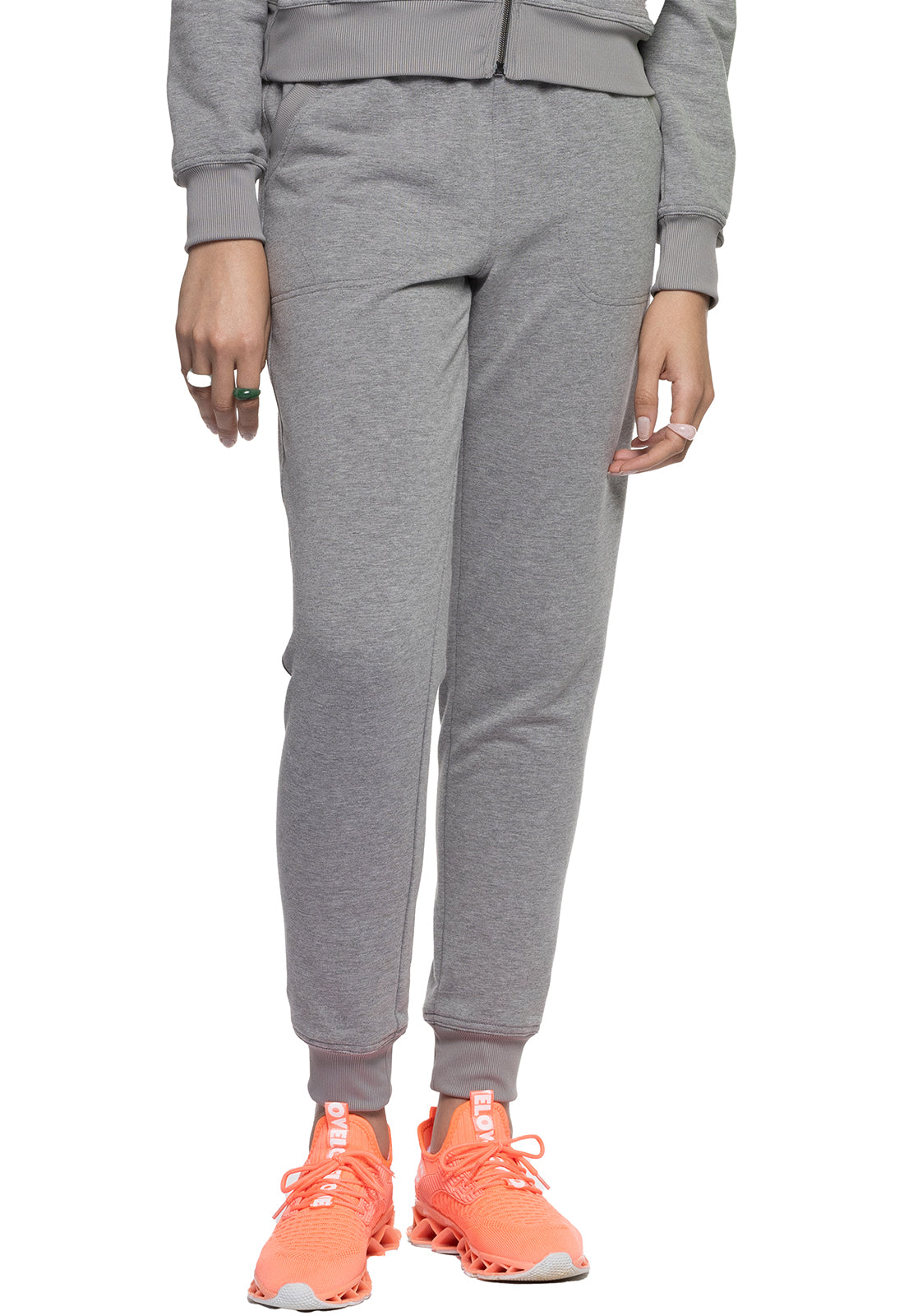 Women's Fleece Natural Rise Jogger - Heather Gray