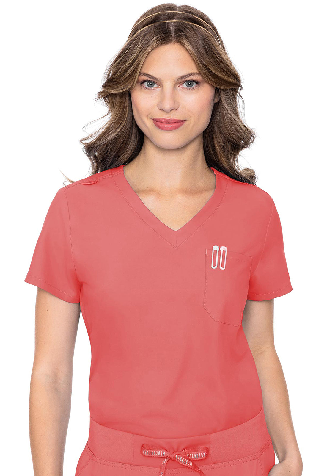 Women's One Pocket Tuck-In Top - Coral