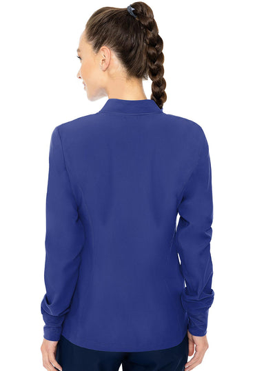 Women's Zip Front Warm-Up With Shoulder Yokes - Galaxy