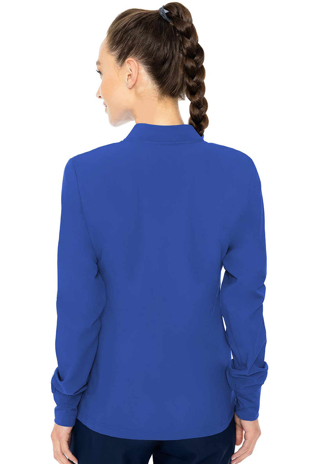 Women's Zip Front Warm-Up With Shoulder Yokes - Royal