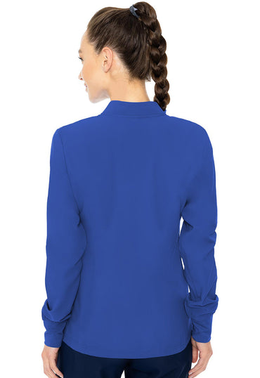 Women's Zip Front Warm-Up With Shoulder Yokes - Royal