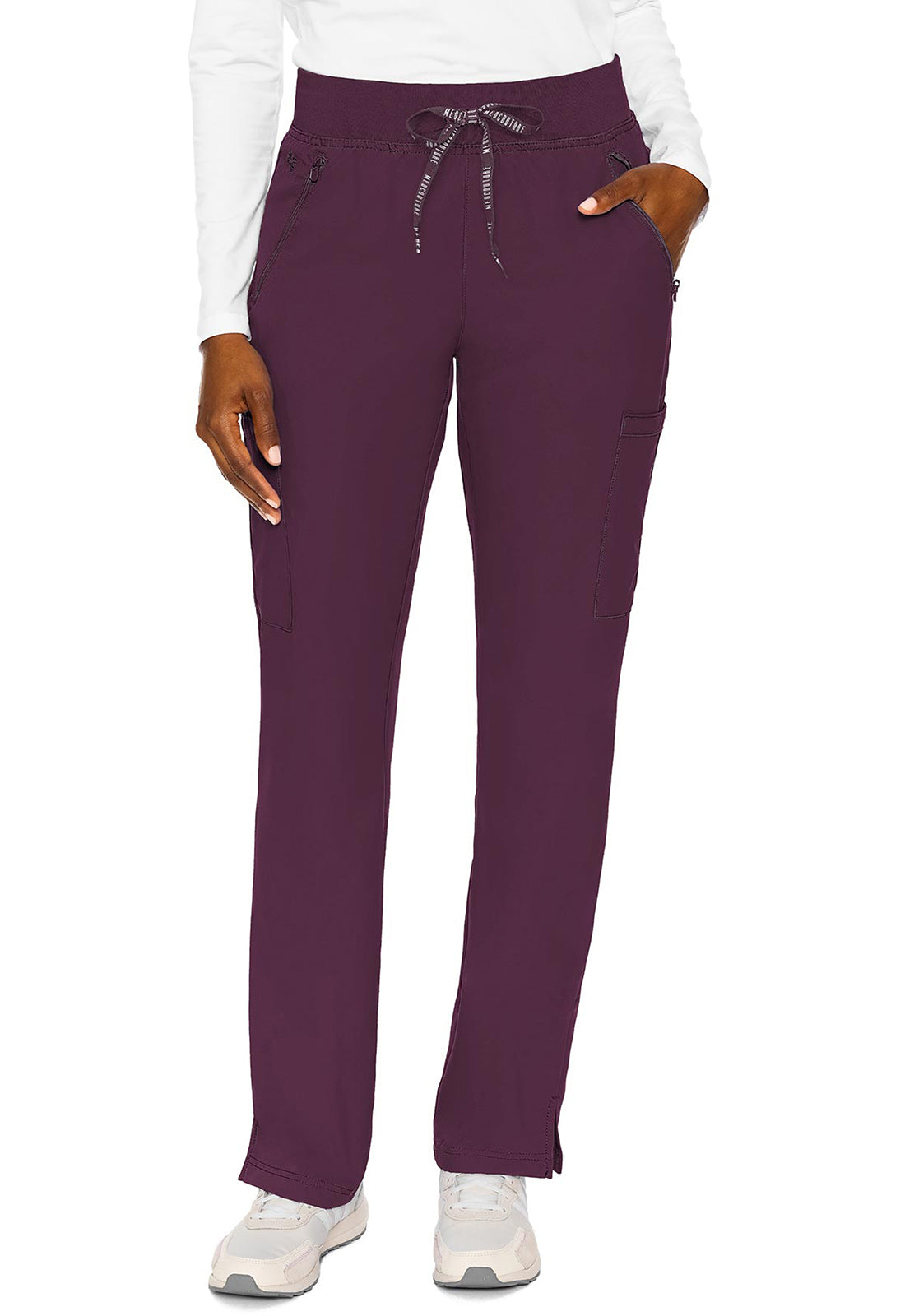 Women's Zipper Pant - Wine