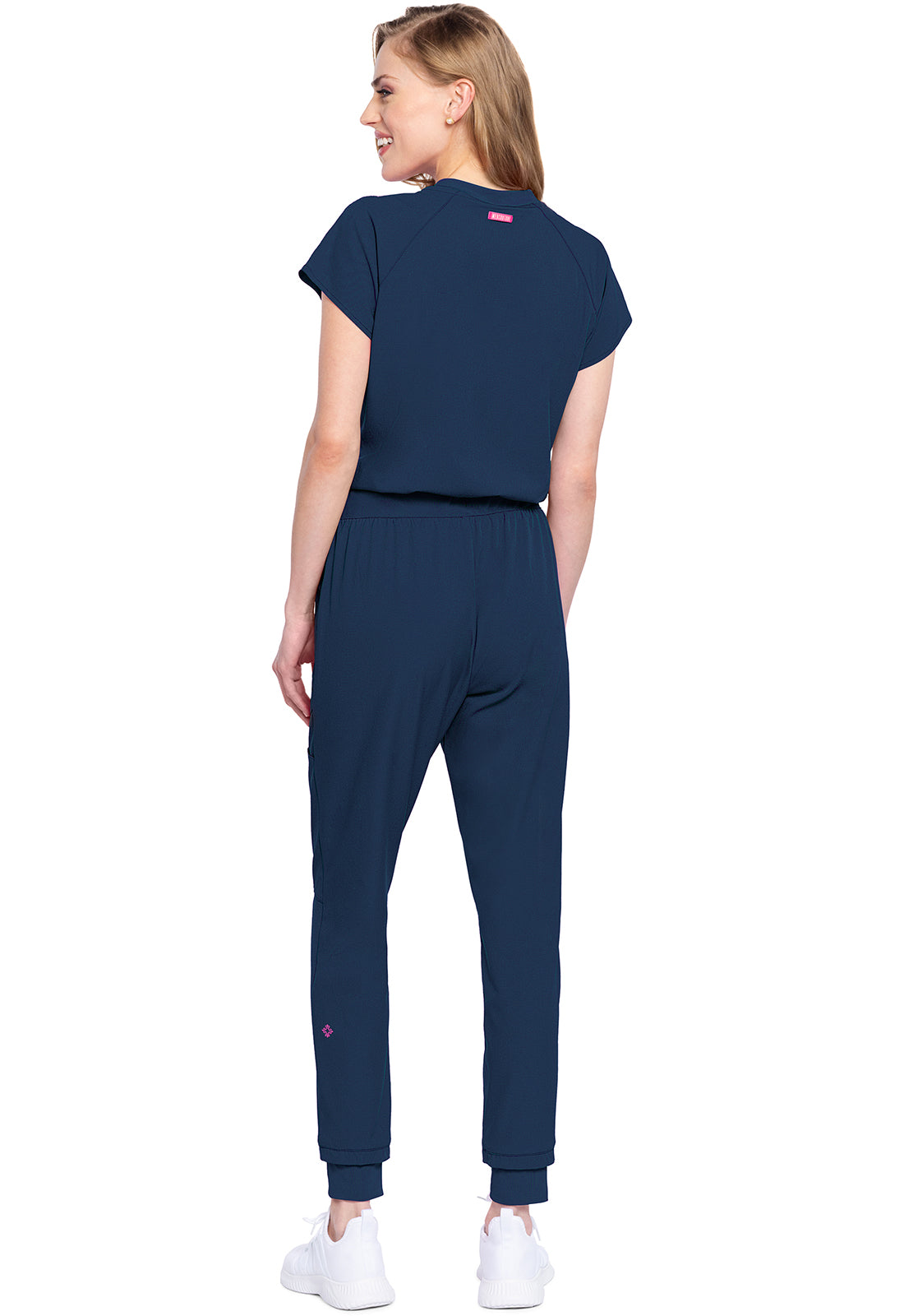 Women's Zip Front Jumpsuit - Navy