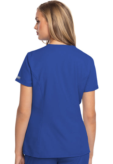 Women's Zip Front Henley Top - Royal