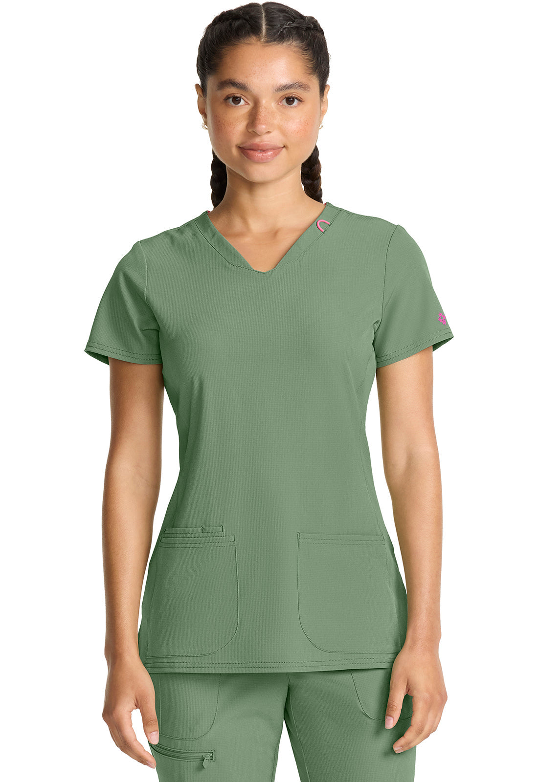 Women's V-Neck Top - Beyond Green