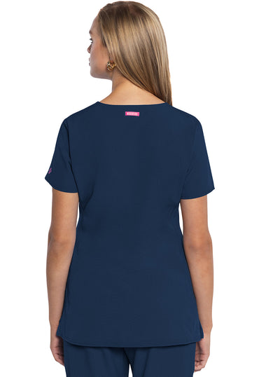 Women's V-Neck Top - Navy