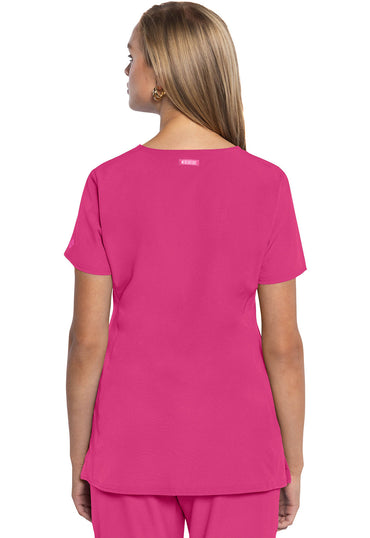 Women's V-Neck Top - Pink Power