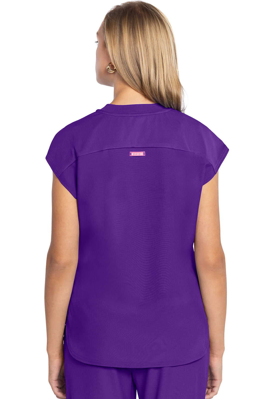 Women's  Round Neck Tuckable Top - Purple Surge
