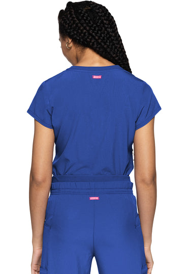 Women's Quarter Zip V-Neck Tuckable Top - Royal