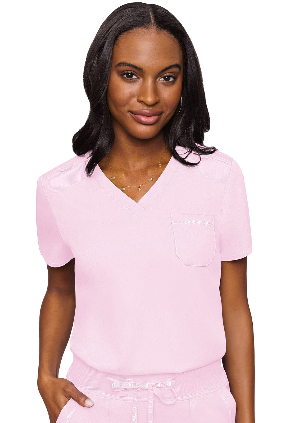 Women's V-Neck Tuck In - Ice Pink