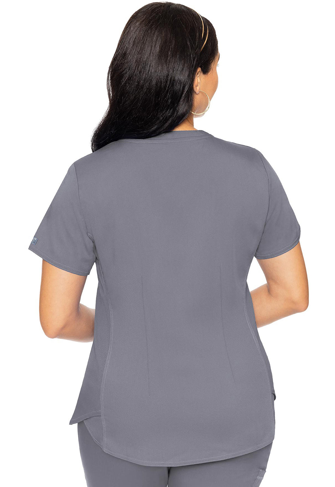 Women's V-Neck Shirttail Top - Cloud