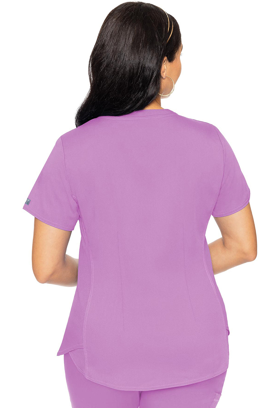 Women's V-Neck Shirttail Top - Lilac