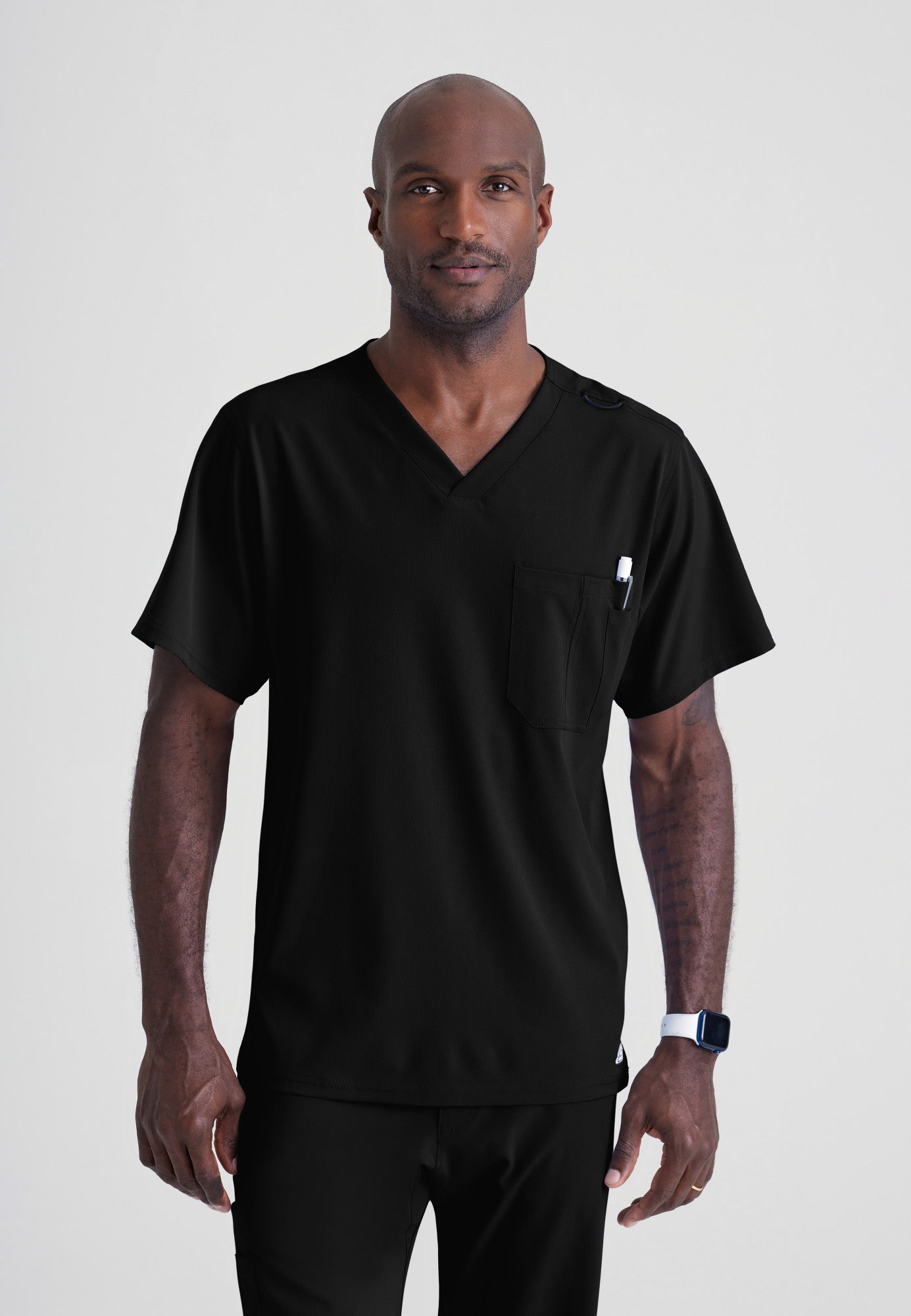 Structure Top - Black - Jen's Scrubs