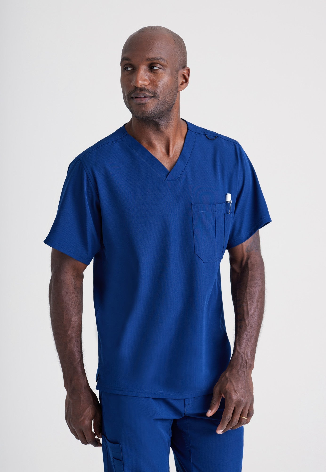 Structure Top - Navy - Jen's Scrubs