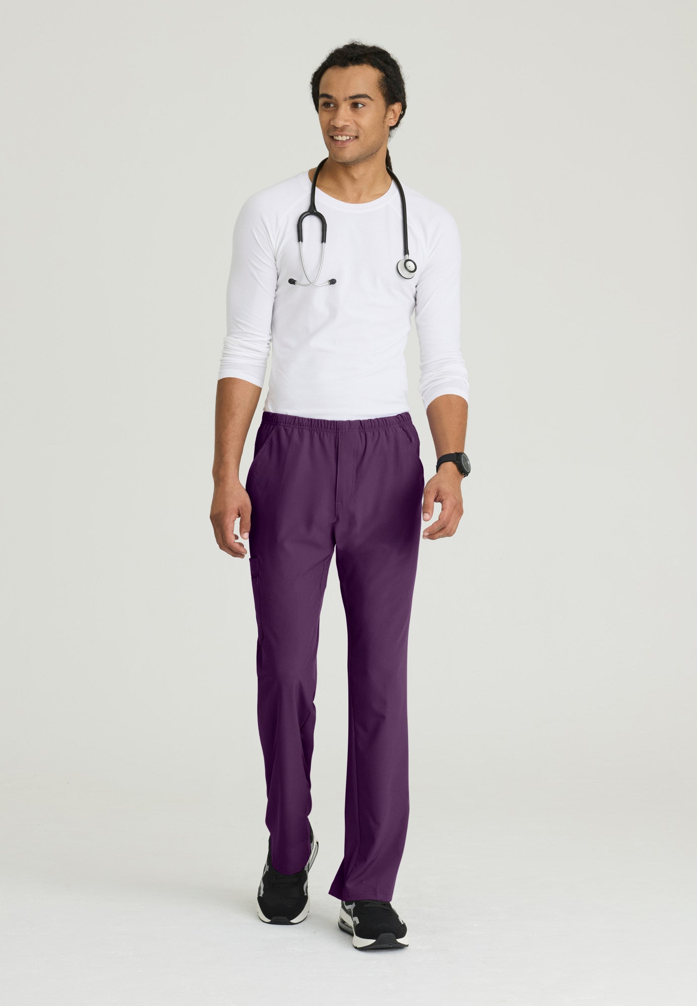 Structure Pant - Eggplant - Jen's Scrubs