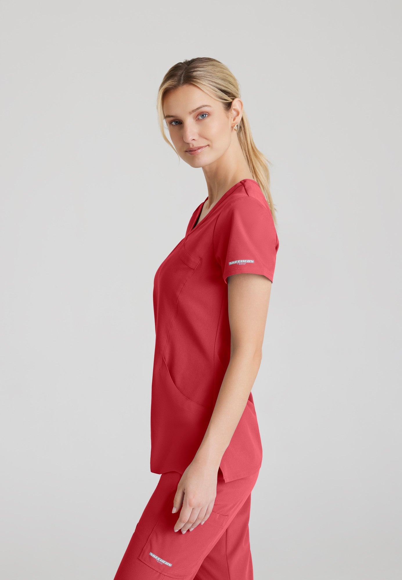 Reliance Top - True Red - Jen's Scrubs
