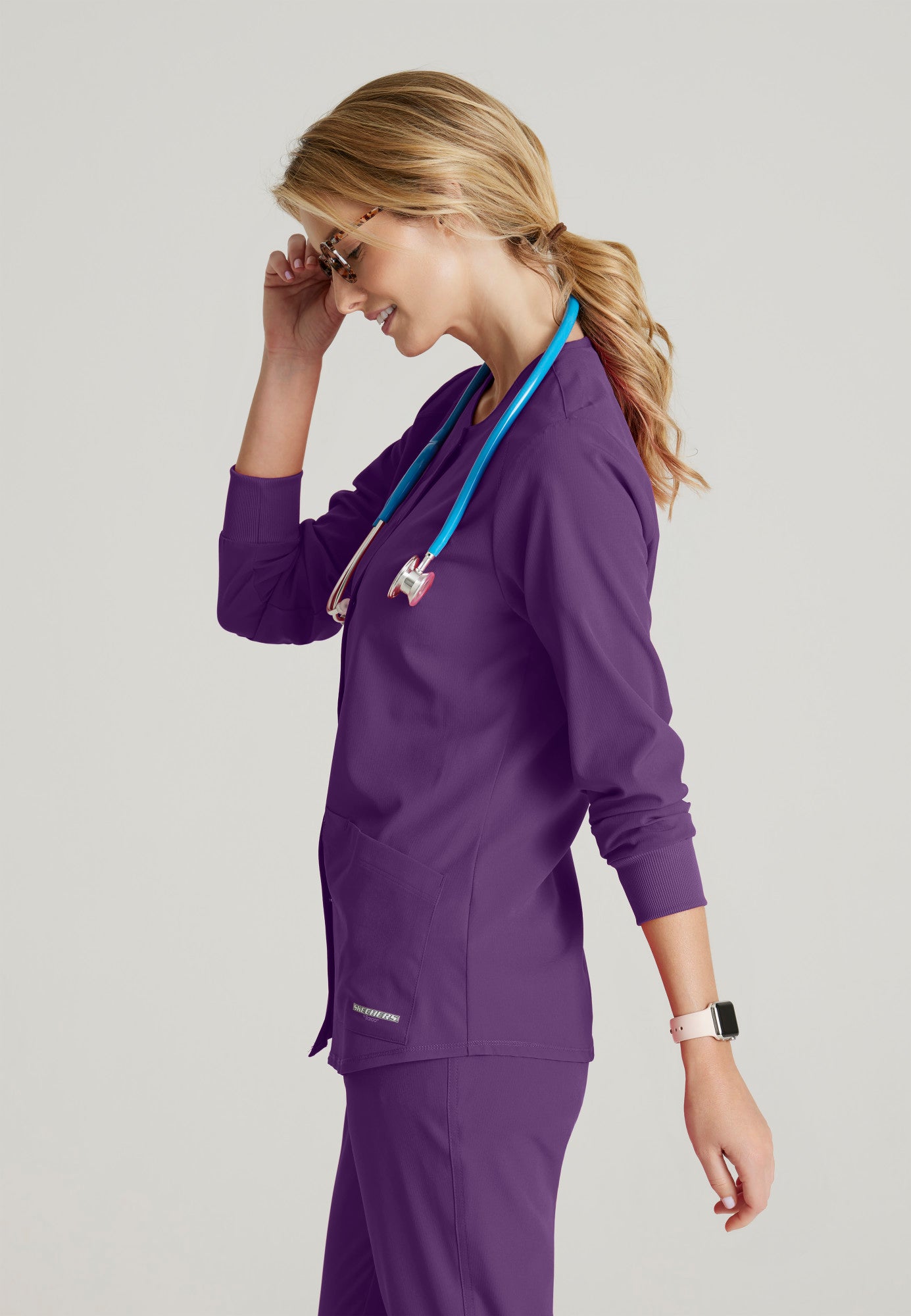 Stability Warm-Up - Eggplant - Jen's Scrubs