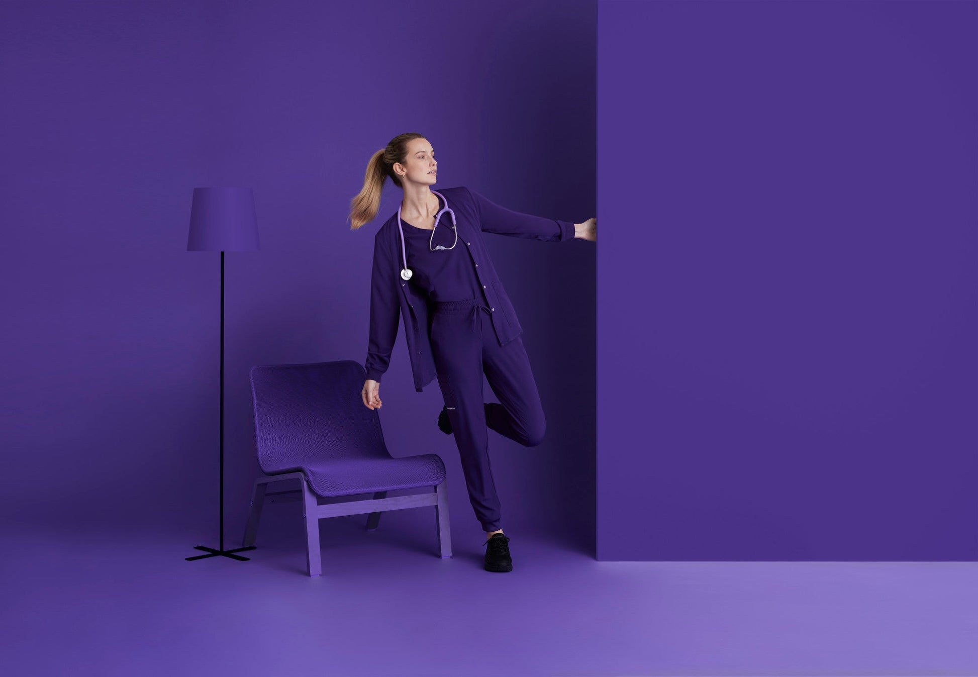 Theory Jogger - New Grape - Jen's Scrubs