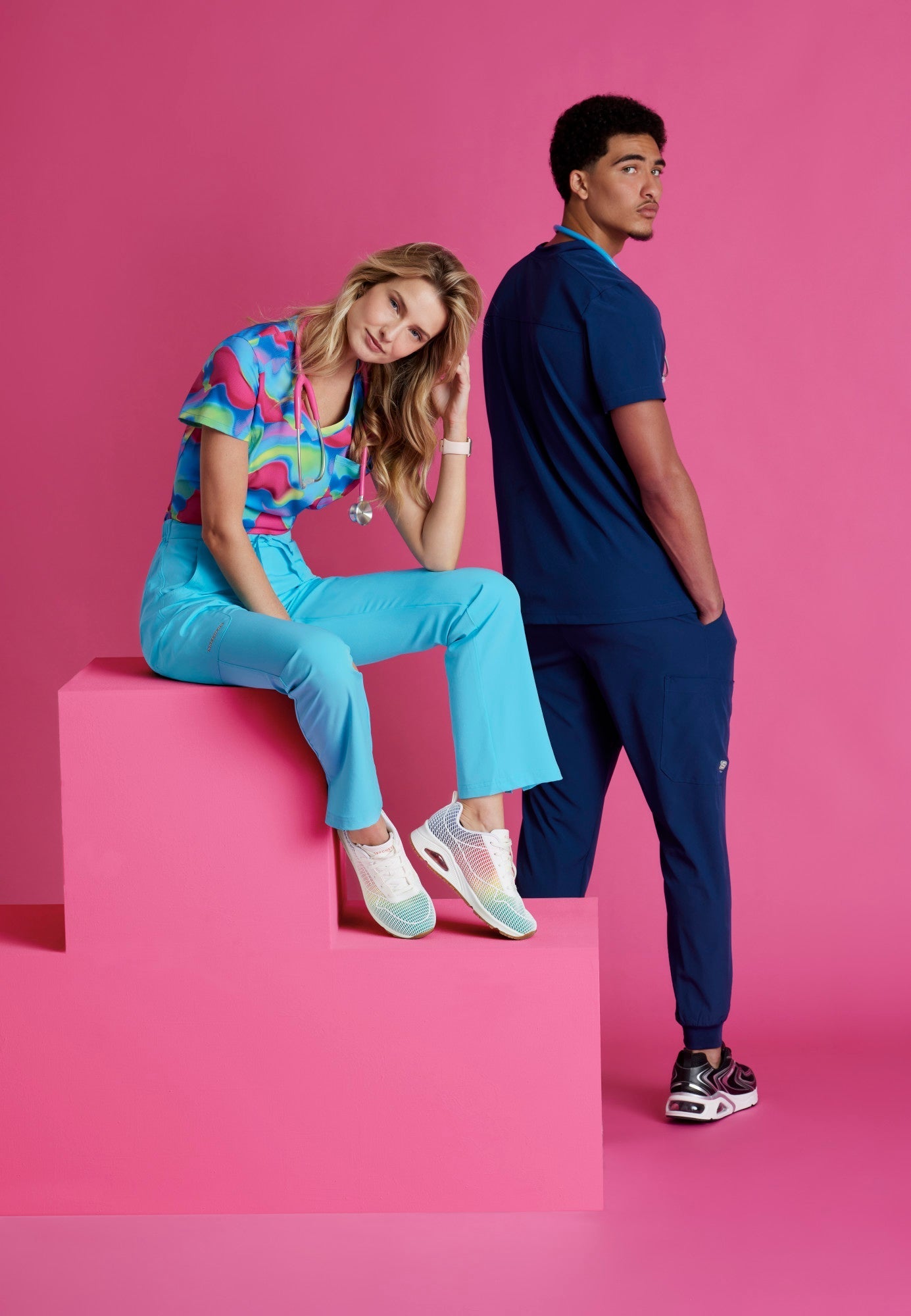 Structure Jogger - Navy - Jen's Scrubs