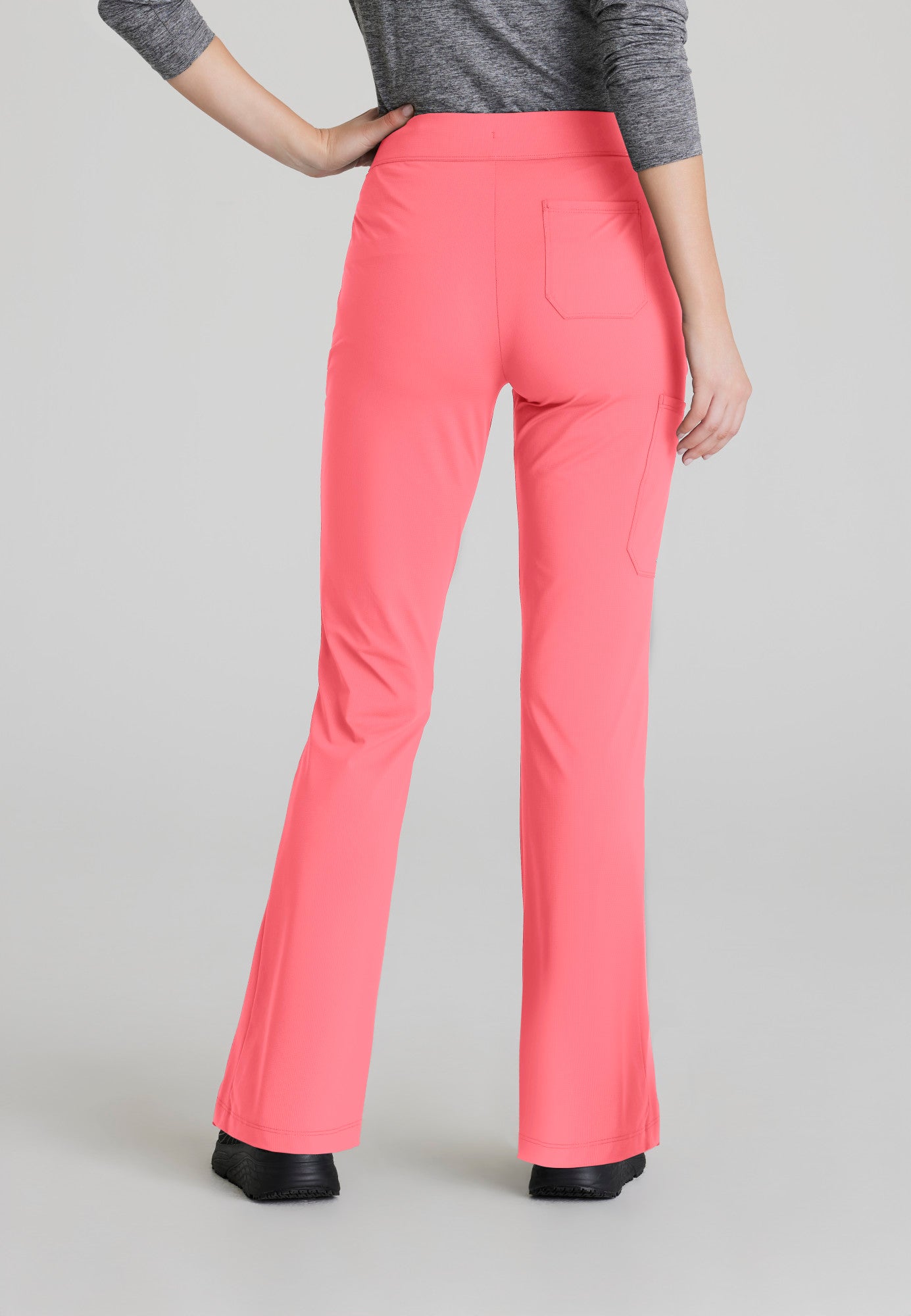 Glide Knit Flare Pant - Punch Pink - Jen's Scrubs