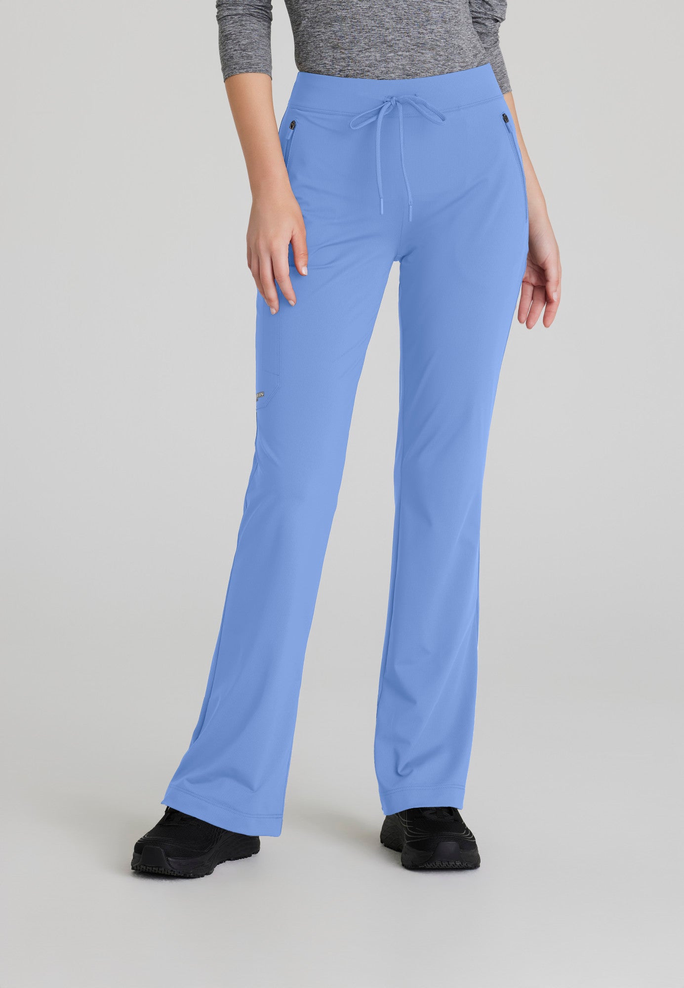 Glide Knit Flare Pant - Ciel Blue - Jen's Scrubs