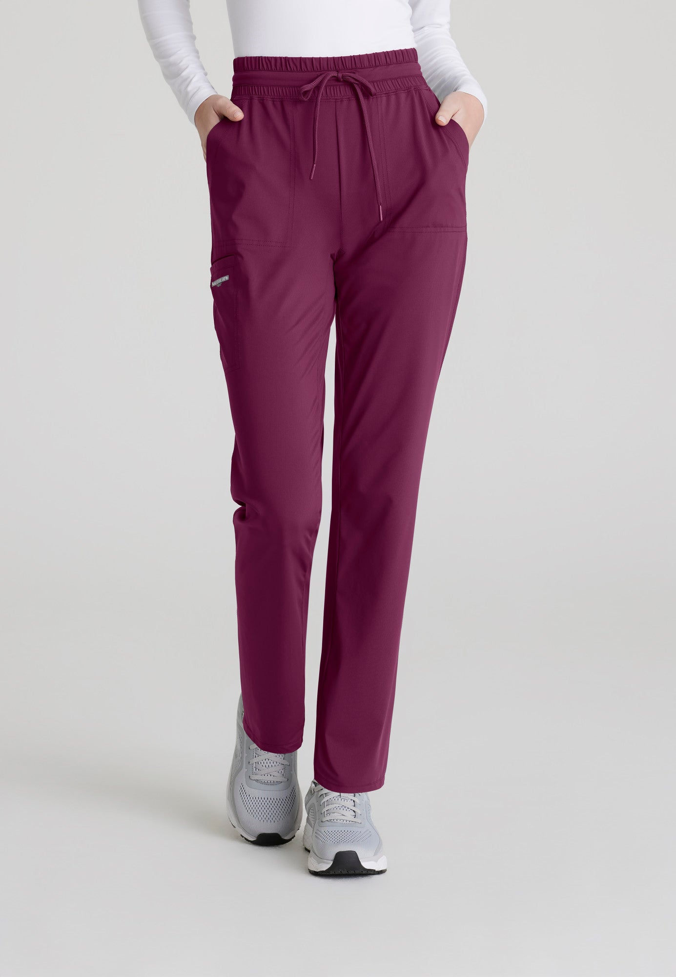 Reach Knit Pant - Wine - Jen's Scrubs